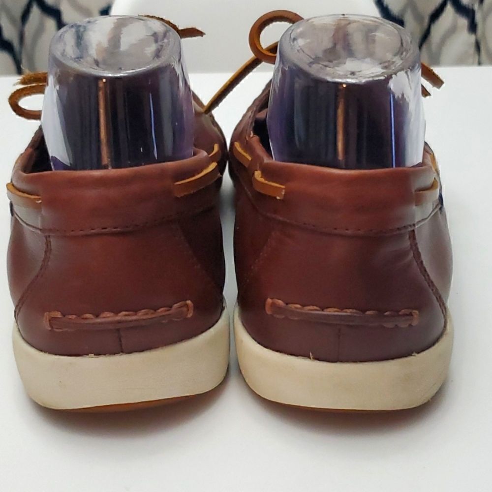 Tommy Bahama Brown Leather Loafers - Picture 4 of 8